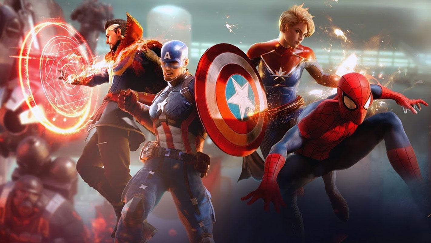 Première image du nouveau MMO Marvel avec Spiderman, Captain America, Docteur Strange et Captain Marvel en tête d'affiche