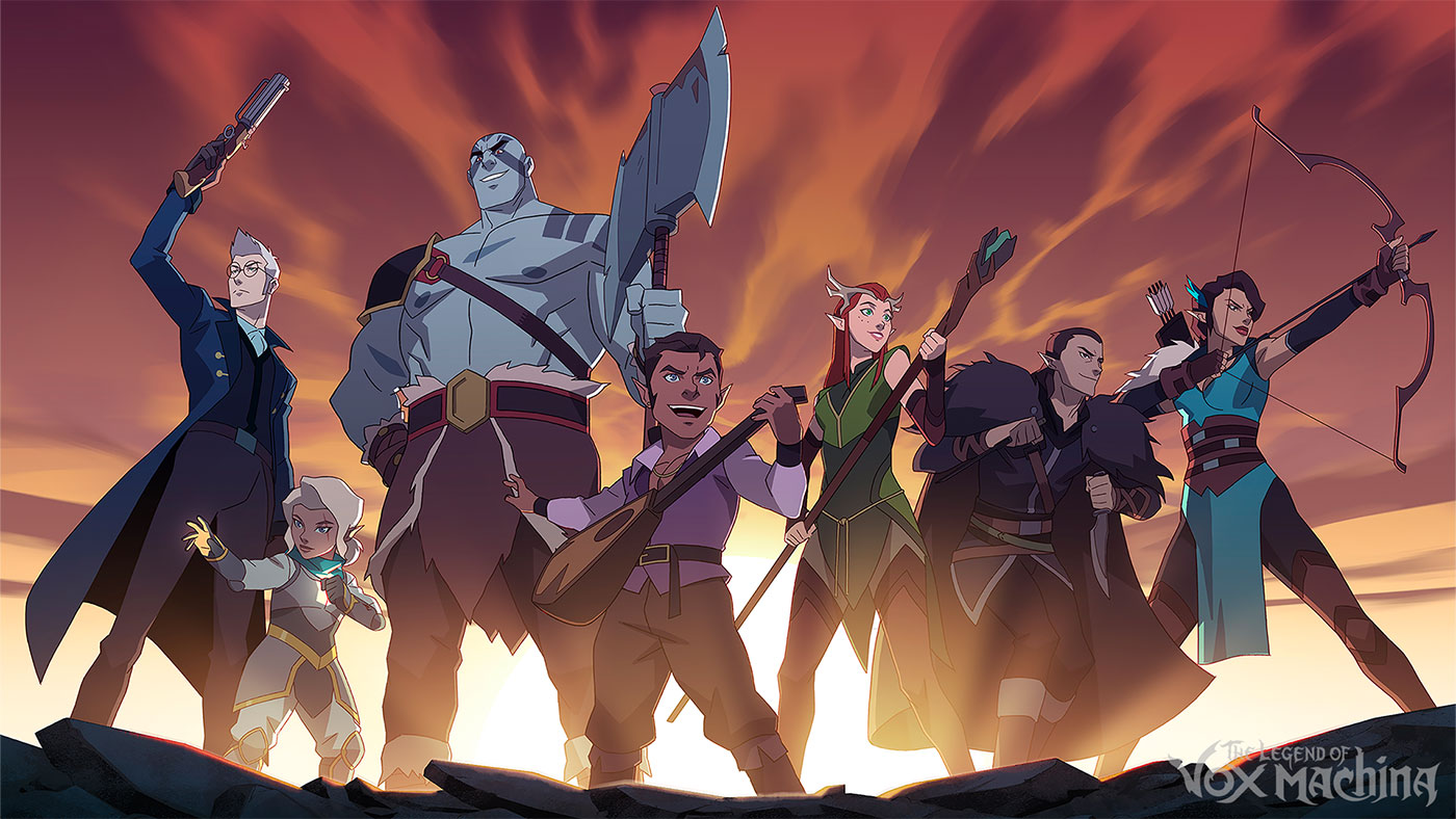 personnages de Legend of Vox Machina créé par Critical-Role et Amazon