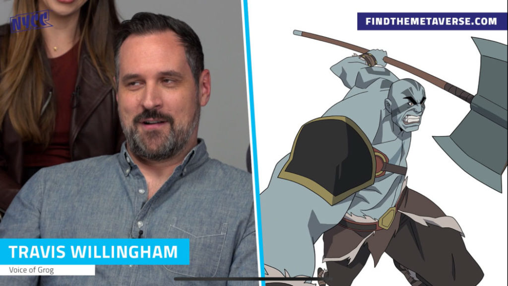 Critical Role The Legend of Vox Machina Travis willingham est la voix de Grog