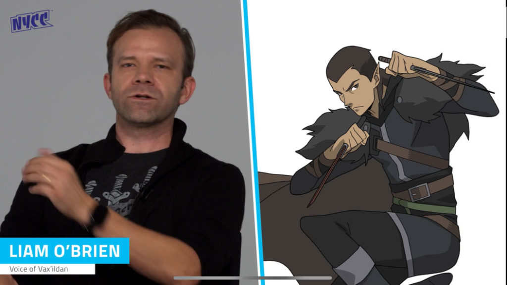 Critical Role The Legend of Vox Machina liam O'brian est la voix de Vax'ildan