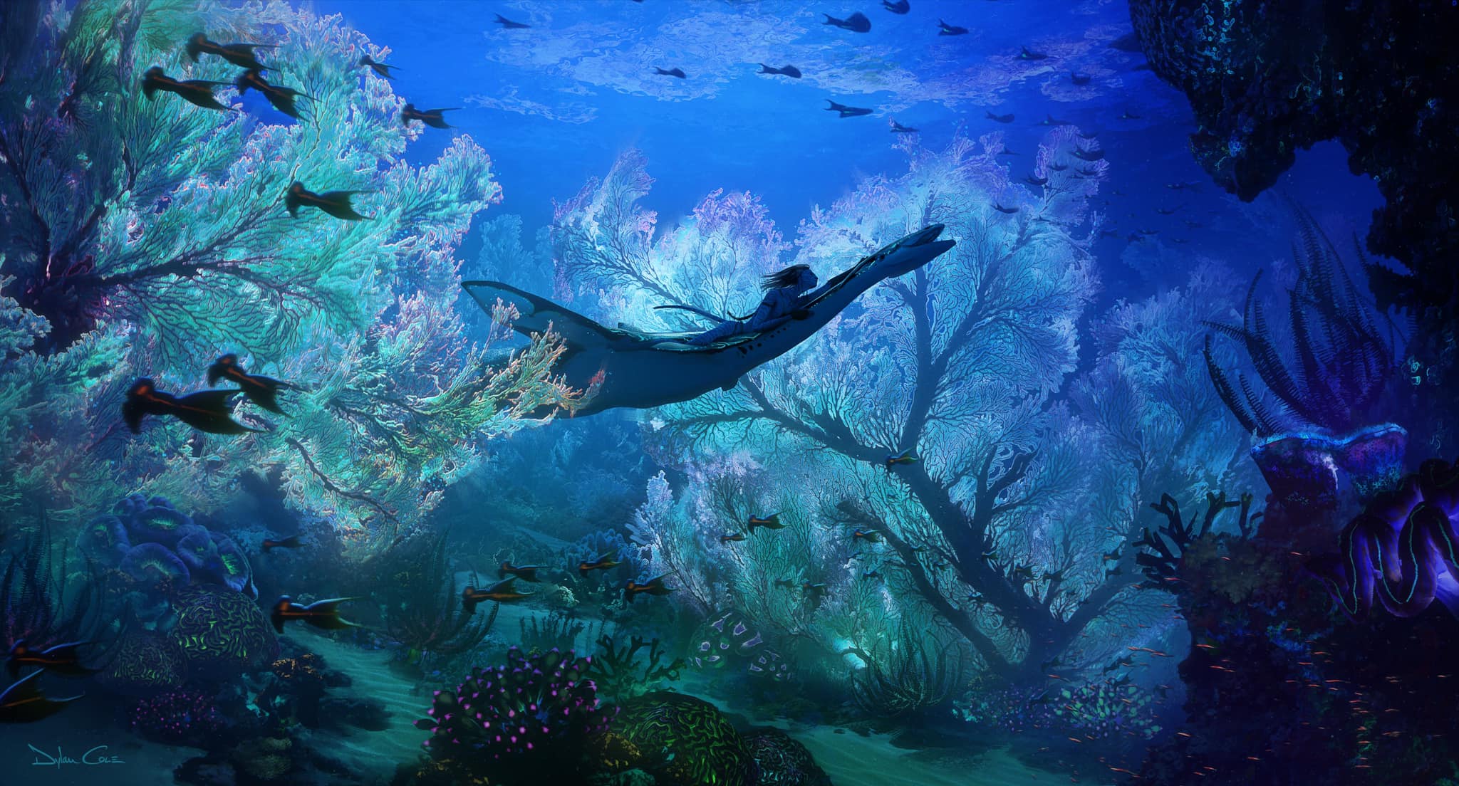 Avatar 2 Zoe Saldana sous l'eau